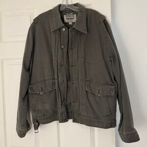 Rare Levi’s 10881 Grey Cotton Jacket Men’s L Vintage-Style Discontinued Utility